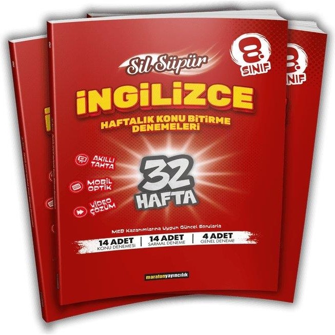 8.sınıf Sil Süpür Ingilizce Konu Bitirme Denemeleri Kaynak Kitapları Fiyatı