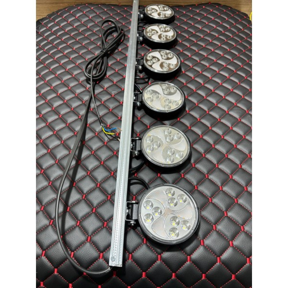 90 cm Angel Çakarlı 6 Ledli Çakarlı Sis Lambası 12V-24V Çalışır Iş Makinası Traktör Çekici Tır Kamyon - Turuncu - 120cm Oto Boyaları Fiyatı