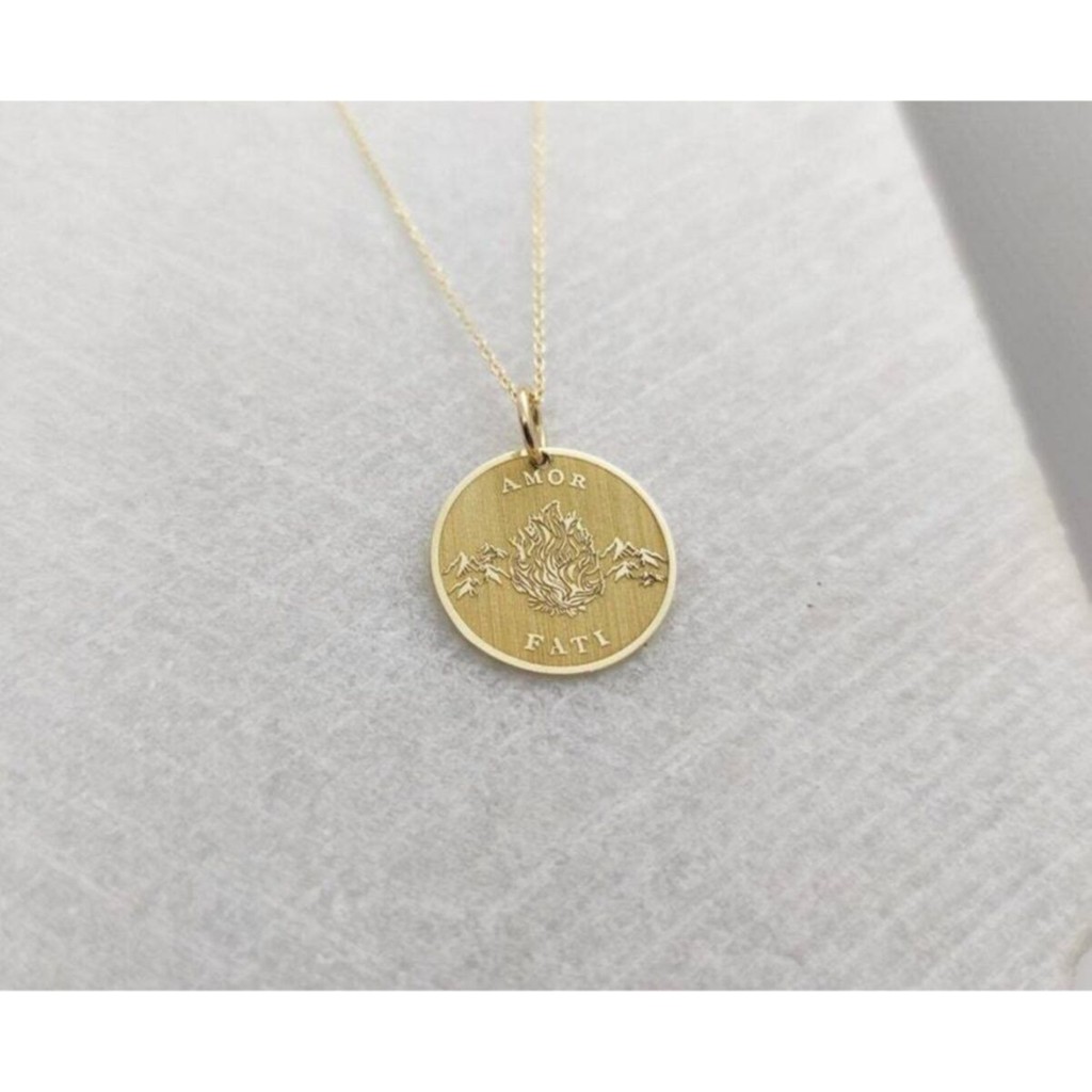 925 Ayar Gümüş Amor Fati Kolye - Gold Gümüş Kolye Fiyatı