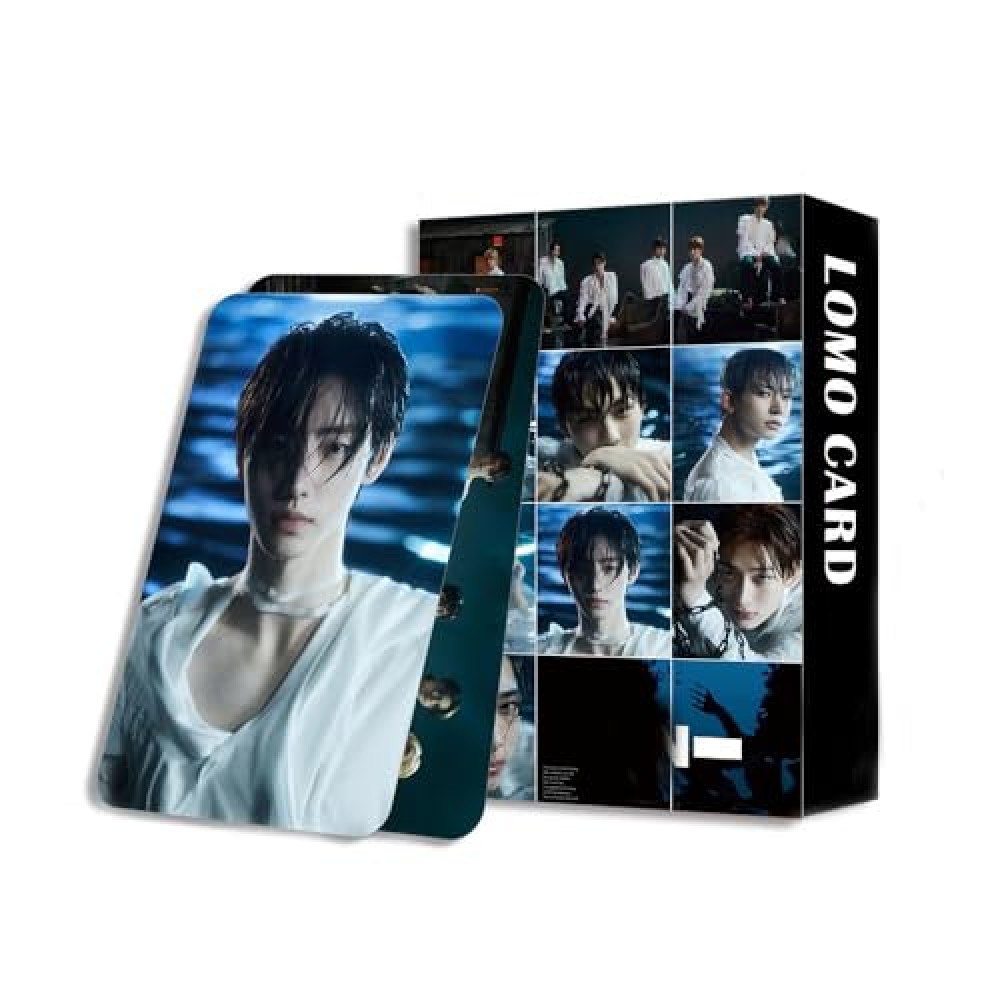 96PCS ENHYPEN Photocards Set,60PCS ENHYPEN New Lomo Cards and 36PCS Stickers for Gift and Fans Collection (Black)