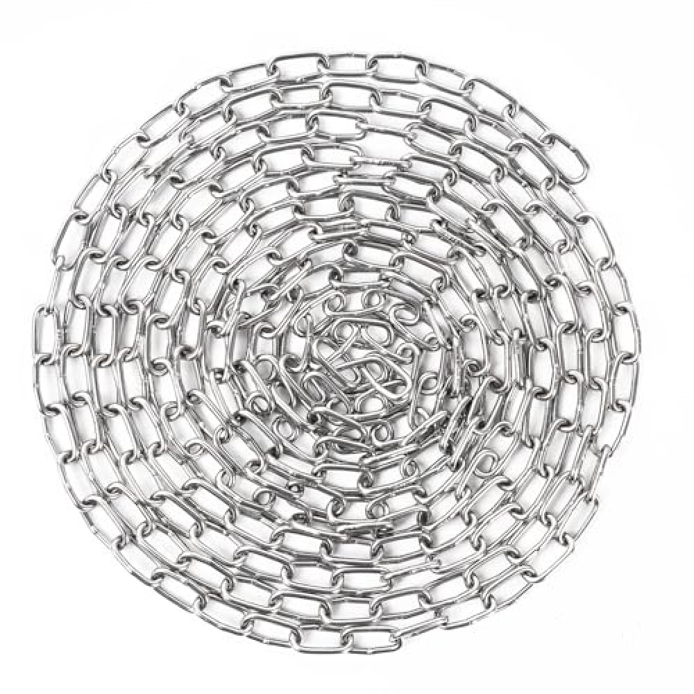 9.8 Feet SUS304 Stainless Steel Chain, Hanging Chain Link Light Duty Chain, Heavy Duty Hanging Chain for Home Outdoor Camping, Thickness 0.08 inches