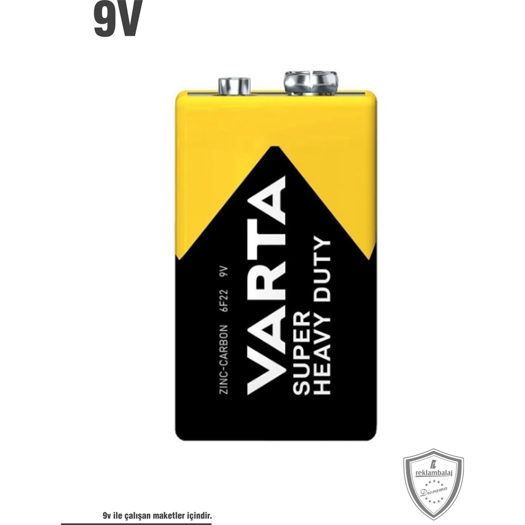 9V Kare Pil (9V Pil ile Çalışan Maketler Içindir) Normal & Şarj Edilebilir Piller Fiyatı