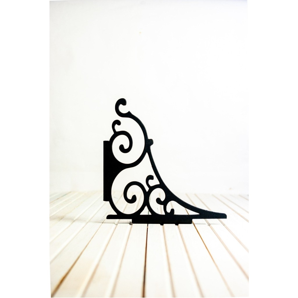 A Design Metal Raf Ayağı 2'li Set / Çiçeklik / Kitaplık / Siyah Renkli 2 Adet Raf Ayağı + Dubel + Vida Kitaplık Fiyatı