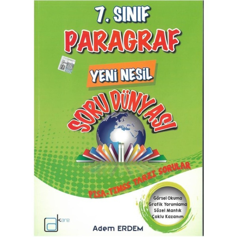 A Kare 7.Sınıf Paragraf Soru Dünyası Kaynak Kitapları Fiyatı