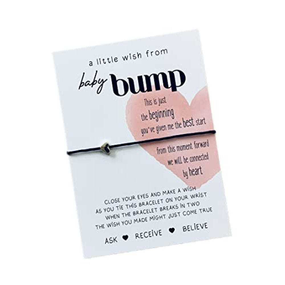 A little wish from the bump bracelet | Pregnancy wish bracelet | Pregnancy gift | Gift from the baby bump | Birthday gift for a Mummy to be