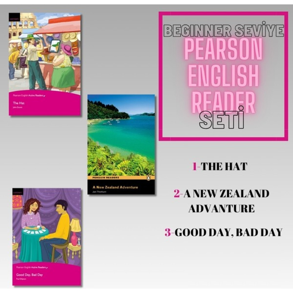 A New Zealand Adventure - The Hat - Good Day, Bad Day (BEGINNER Seviye İngilizce Hikaye Seti 3 Kitap) Yabancı Dil Roman ve Öyküler Fiyatı