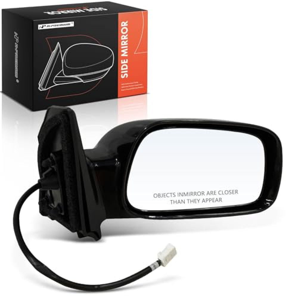 A-Premium Right Passenger Side Power Door Mirror - Compatible with Toyota Corolla 2003 2004 2005 2006 2007 2008 - Non-Heated Non-Folding Black Outside Rear View Mirror - Replace# 8791002380