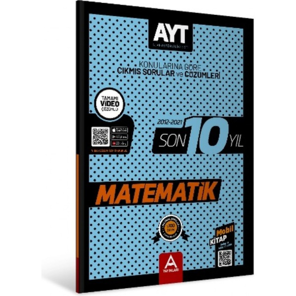 A Yayınları Ayt Matematik Son 10 Yıl Çıkmış Soru ve Çözümleri Yeni 2022 Temel Yeterlilik Testi (TYT) Fiyatı