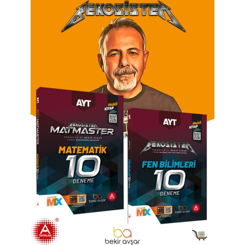 A Yayınları Bekosistem Matmaster Ayt Matematik ve Fen Bilimleri 10'lu Deneme Seti Bekir Avşar Temel Yeterlilik Testi (TYT) Fiyatı