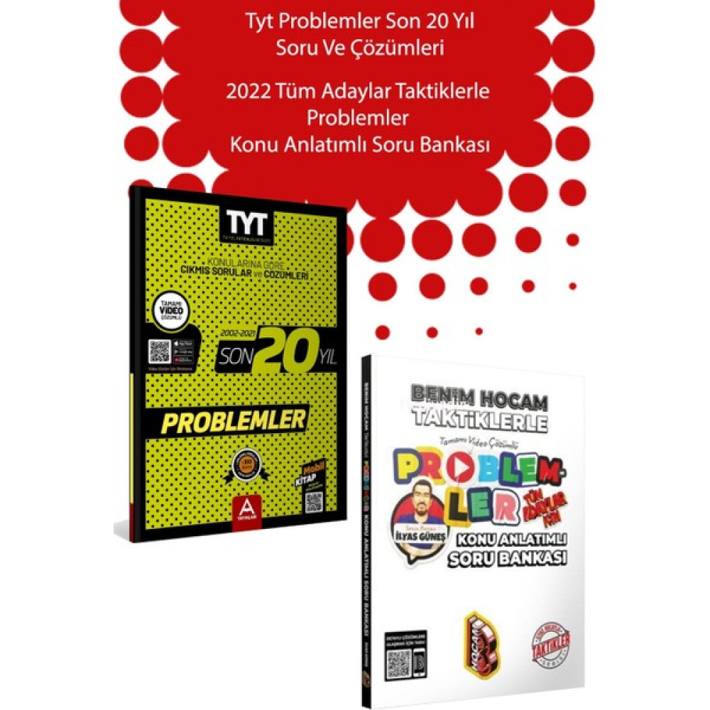 A Yayınları TYT Problemler Son 20 Yıl Soru ve Çözümleri + Benim Hocam Problemler Temel Yeterlilik Testi (TYT) Fiyatı
