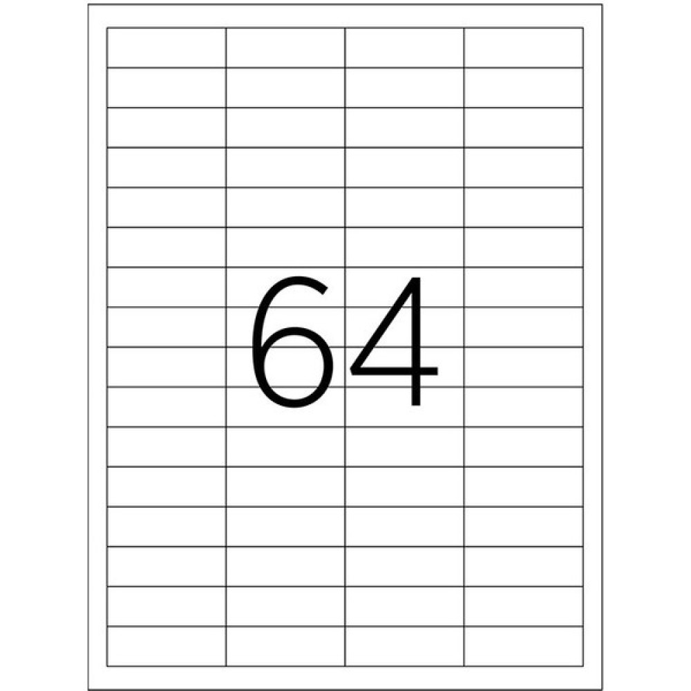 A1 Etiket TW-2564 100 A4 Sayfa Lazer Etiket 48,5 x 16,9 mm 1 A4 Sayfada 64 Eti Etiket Makinesi Fiyatı