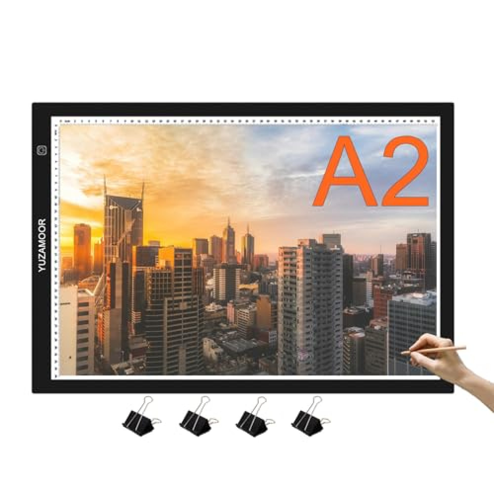 A2 Extra Large Tracing LED Light Pad Kits for Diamond Art, Sketching, Painting - Adjustable Brightness, Sketching, Tracing - USB Powered DIY Diamond Art Light Box - No mesh No dot