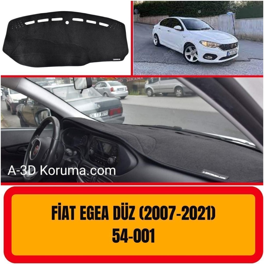 A3D Torpido Koruma Fiat Egea Tabletsiz (Düz Halı) Ön Gögüs Panel Torpido Koruma Koruyucu Kilifi Halisi Örtüsü Yedek Salon Halısı Fiyatı