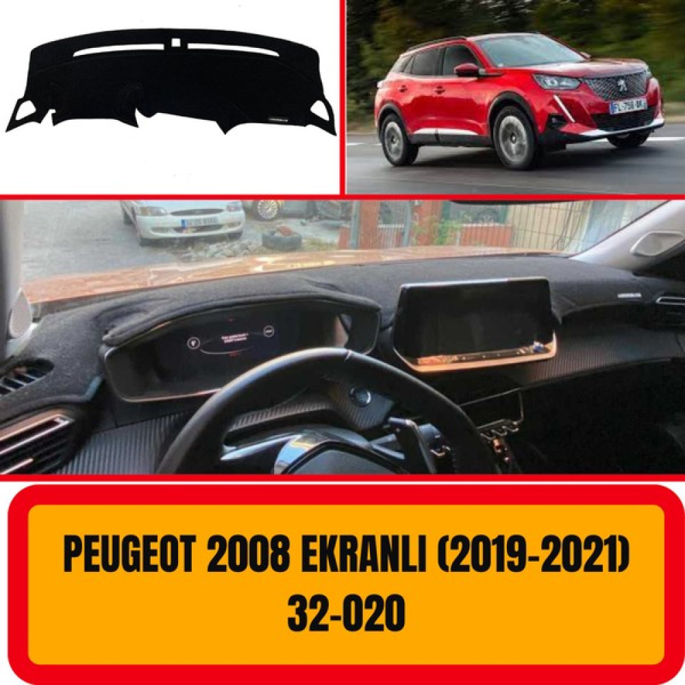 A3D Torpido Koruma Peugeot 2008 2019-2021 Ön Göğüs / Panel / Torpido Koruması - Kılıfı - Halısı Oto Boyaları Fiyatı