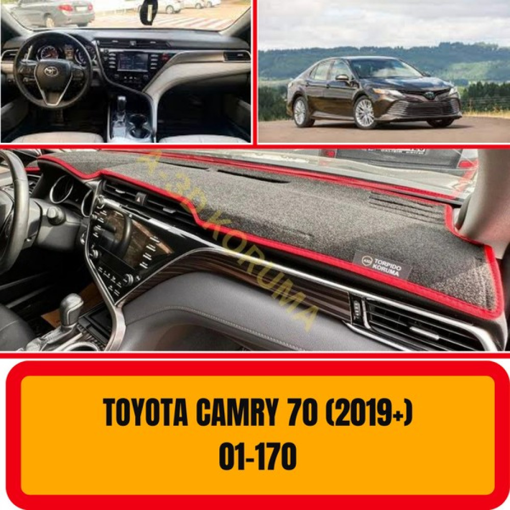 A3D Torpido Koruma Toyota Camry 70 ( 2019 + ) Ön Göğüs / Panel / Torpido Koruması - Kılıfı - Halısı Oto Boyaları Fiyatı
