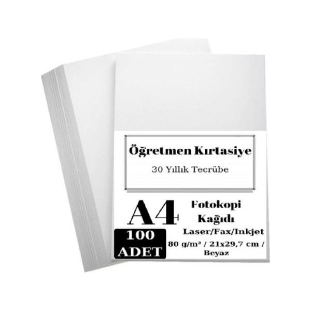 A4 80 G/m² 100 Ad. Beyaz Fotokopi Kağıdı (1 Paket) Fotokopi Kağıdı Fiyatı