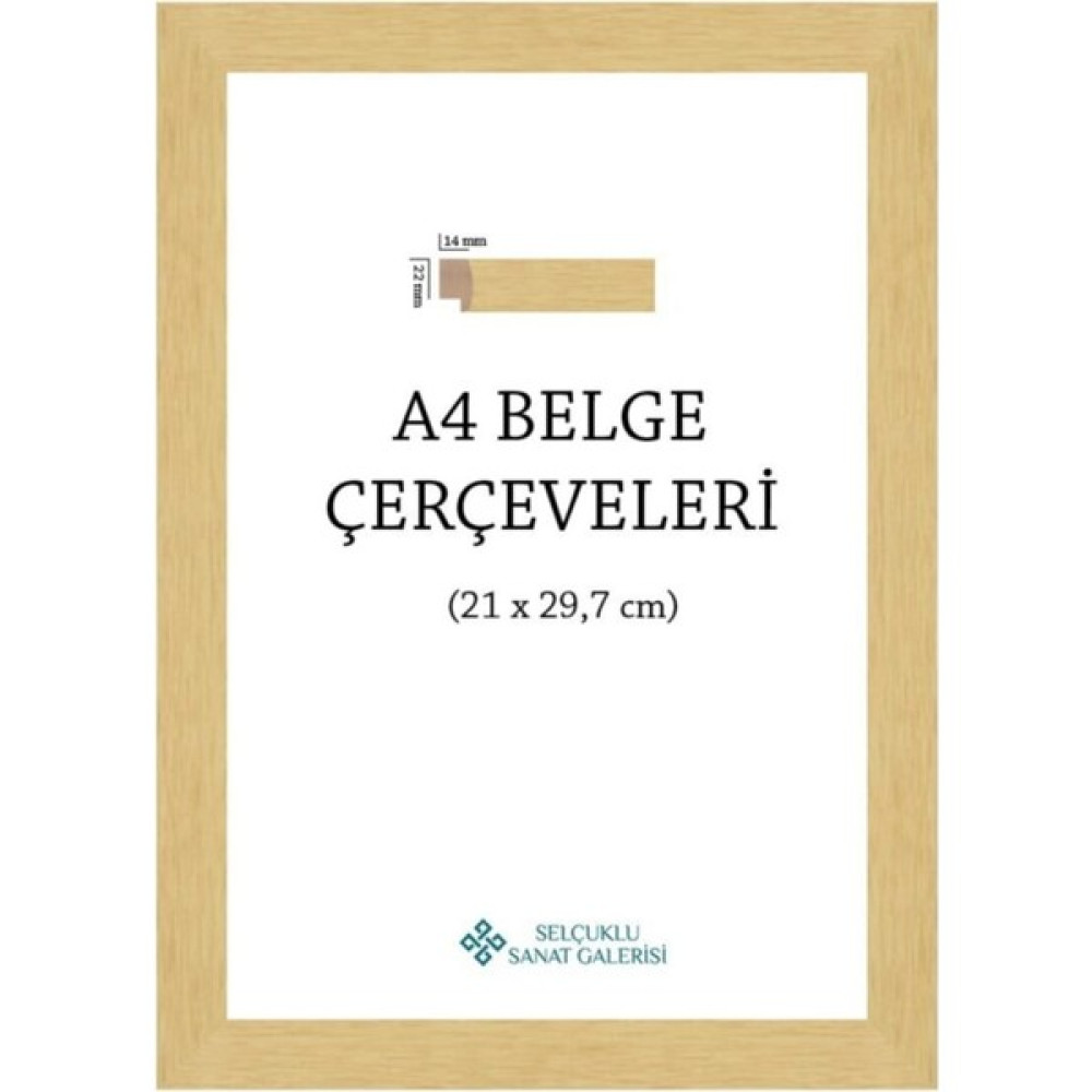 A4 Çerçeve 22mm(Renk:Naturel) Resim & Fotoğraf Çerçevesi Fiyatı