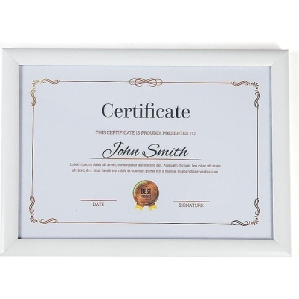 A4 Çerçeve Beyaz Kırılmaz Pvc Camlı 21 x 30 Sertifika Diploma Belge Fotoğraf Için 002 Resim & Fotoğraf Çerçevesi Fiyatı