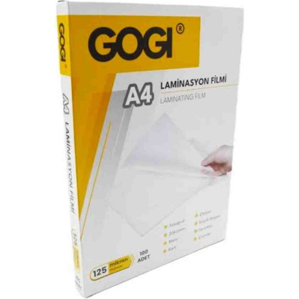 A4 Laminasyon Filmi 125 Mic. Gogi 100 Lü Laminasyon Sistemi Fiyatı
