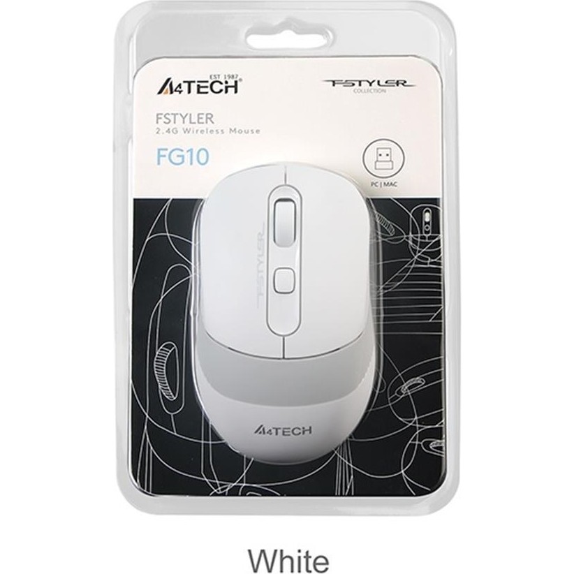A4Tech A4 Tech FG10 2000DPI Nano Kablosuz Optik Mouse - Beyaz Klavye - Mouse Fiyatı