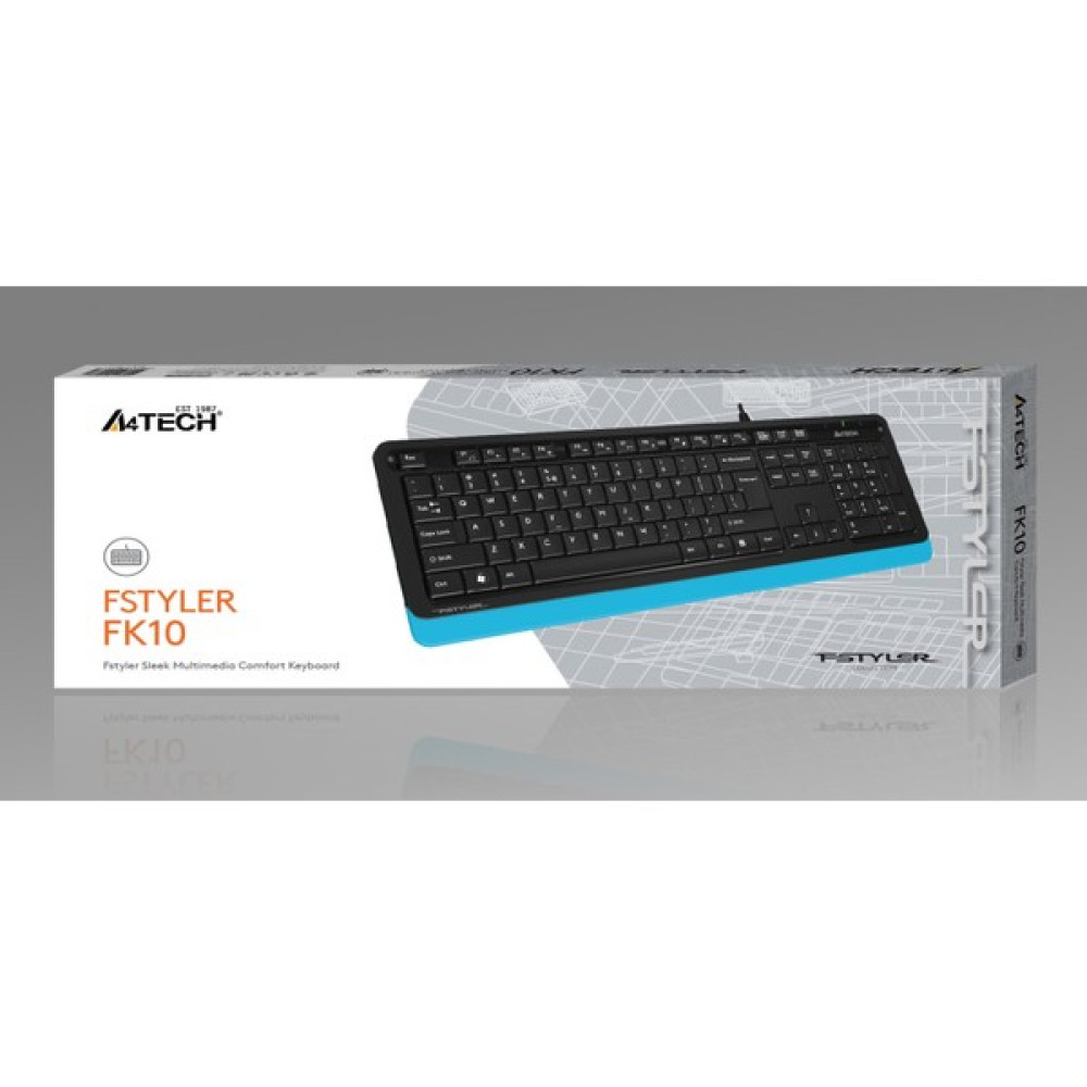 A4Tech A4 Tech FK10 Q USB Fsytyler Mavi Tr Fn-Multimedya Klavye Oyuncu Klavyesi Fiyatı