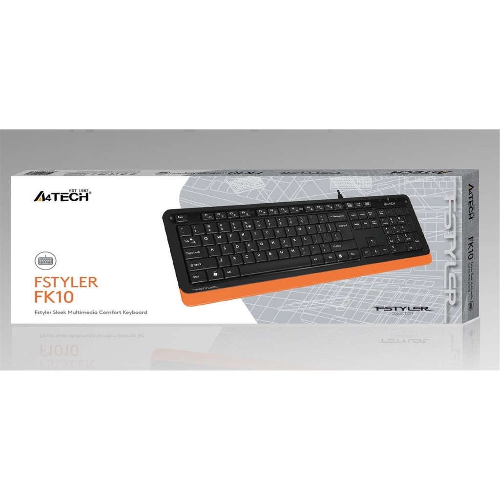 A4Tech A4 Tech Fk10 Q Usb Fsytyler Turuncu Tr Fn-Mmedya Klavye Klavye - Mouse Fiyatı