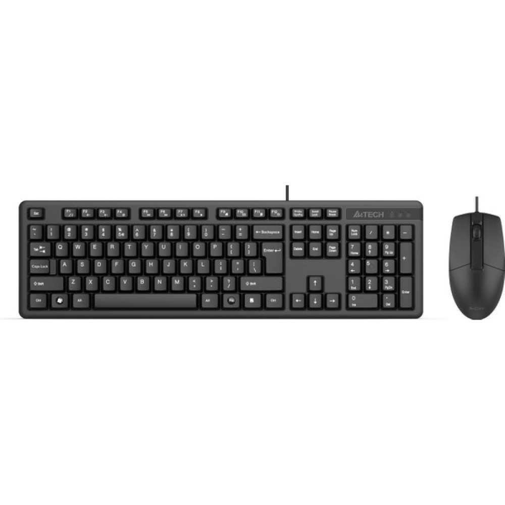 A4TECH A4 Tech KK-3330 Q USB Fn-Multimedya Klavye + Optik Mouse Set - Siyah Klavye - Mouse Fiyatı