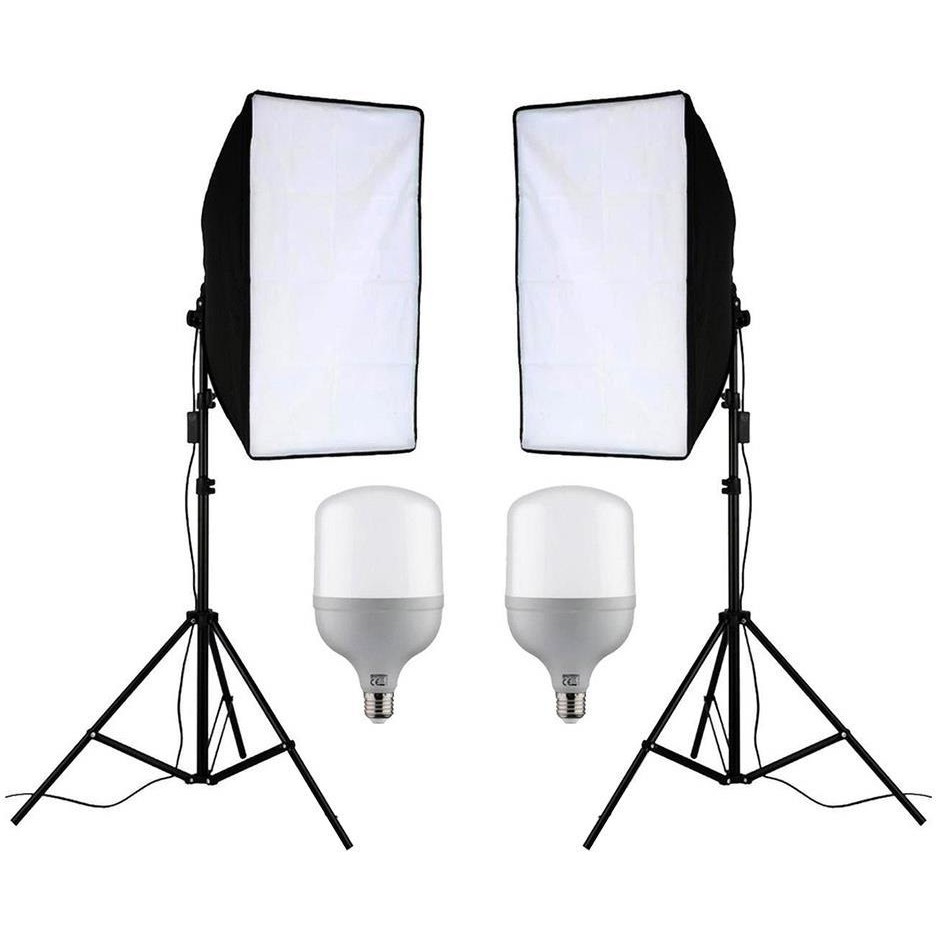 AA Plus Ikili Softbox Seti 50X70 Cm Lambalı Toplam 9000 Lümen Diğer Fiyatı