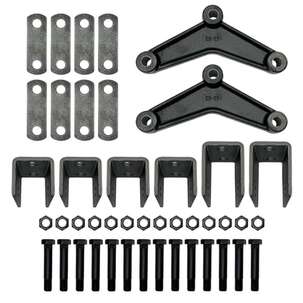 A.A Tandem Axle Trailer Double Eye Leaf Spring Suspension Hanger Kit - 2,000-7,000 lbs (Tandem Axle)