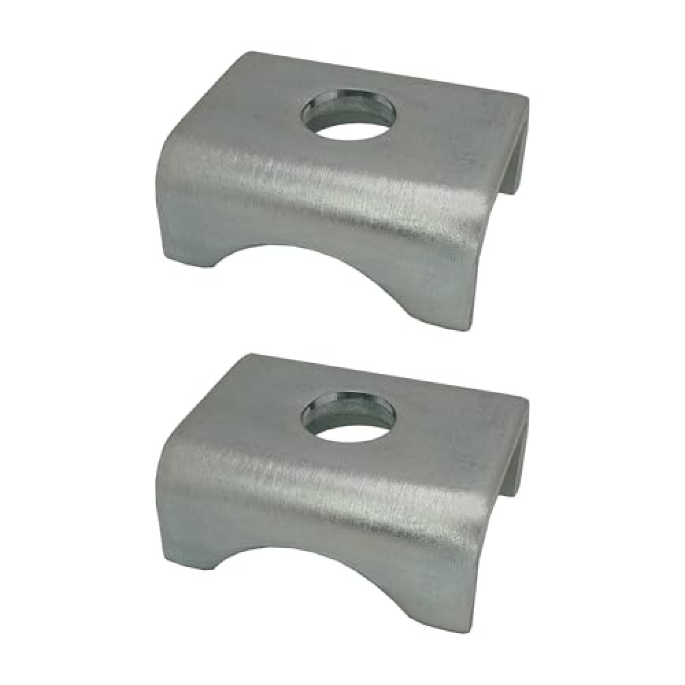 A.A Trailer Axle Spring Perch Seats for 1-3/4" Round Tube Mount Pad, Fits 2000 lb & 2200 lb, Steel Weld On (2 Pack)