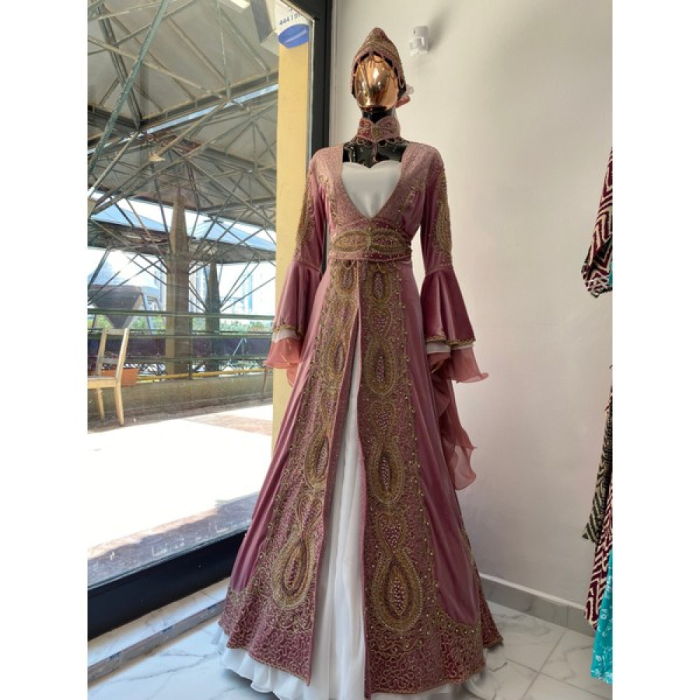 Aashivs Collection Kına Elbisesi Bindallı Kaftan Elbise Fiyatı