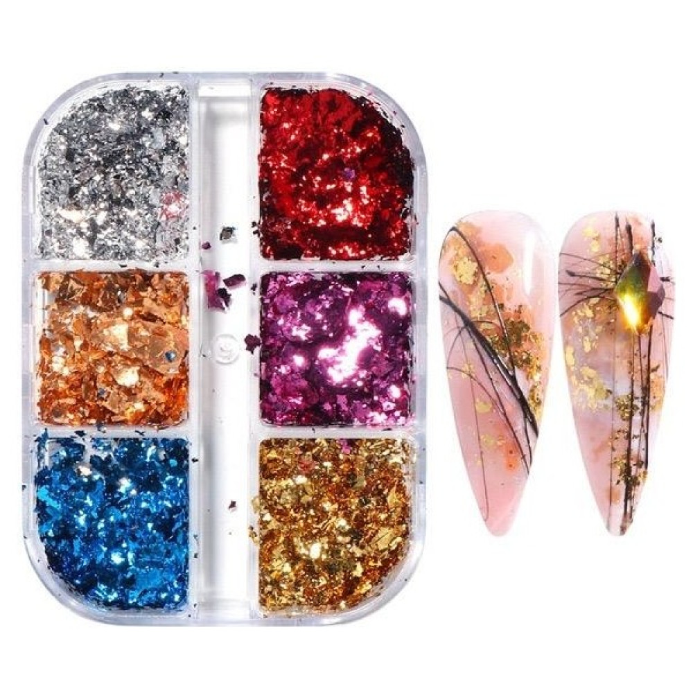 Aba Nails Tırnak Süsleme Kırık Folyo Parçaları 6'lı Set Nail Art Tırnak Bakımı Fiyatı