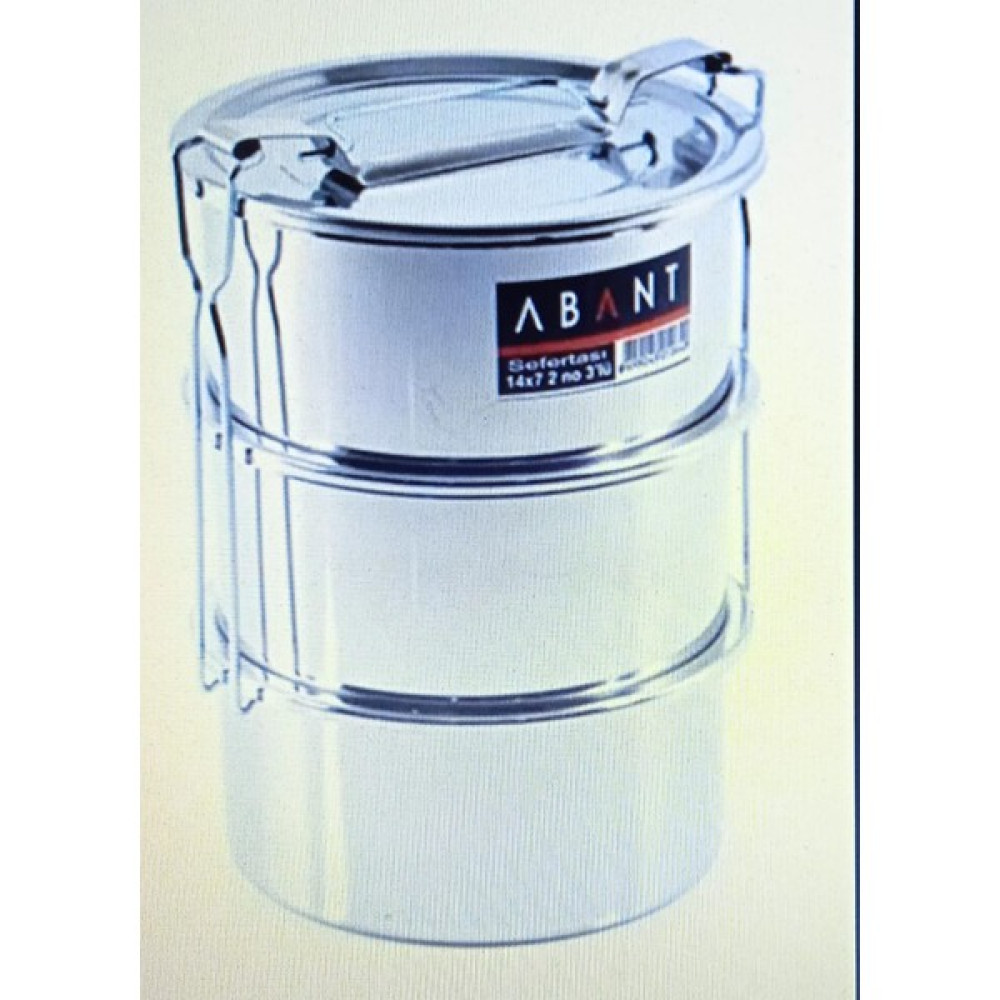 Abant Çelik 3'lü Sefertası Yemek Taşıma Kabı - 14 x 7 cm Termoslar Fiyatı