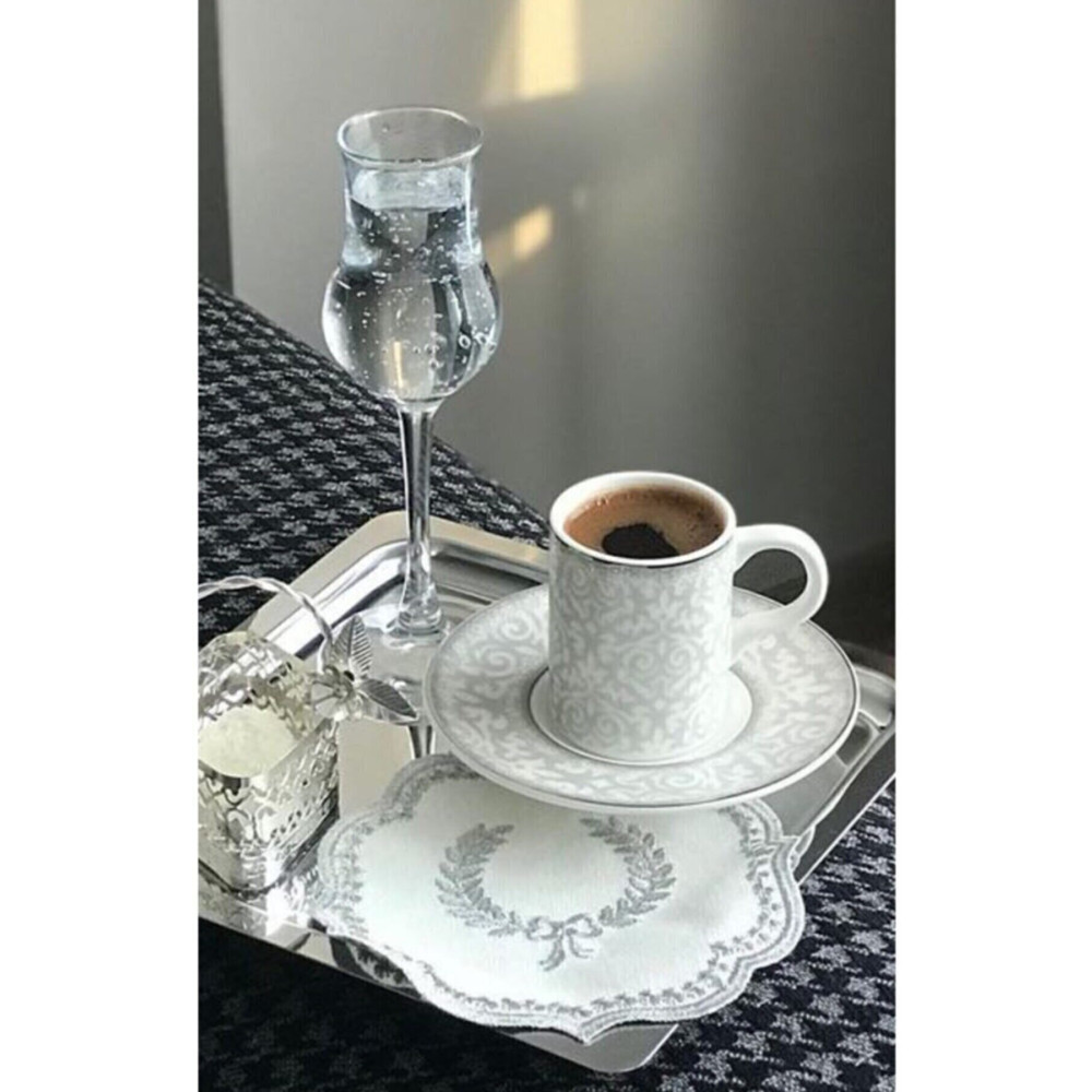 Abant Nom Trend 6lı Lüx Kare Paslanmaz Çelik Gümüş Renk 21x21cm Kahve Servis Sunum Tepsisi&tabağı Tepsiler / Fırın Kapları Fiyatı