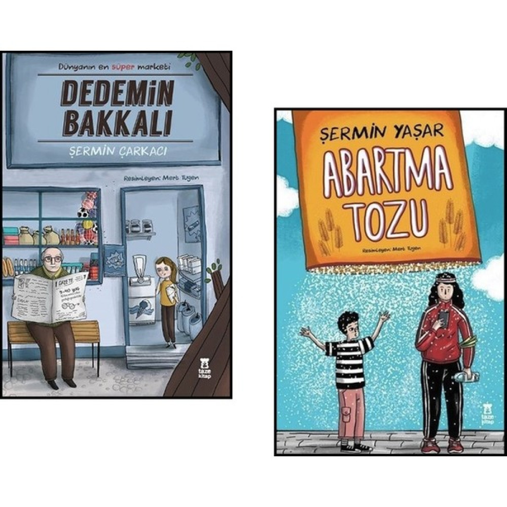 Abartma Tozu ve Dedemin Bakkalı 2 Roman Seti - Şermin Yaşar Çocuk Roman Fiyatı