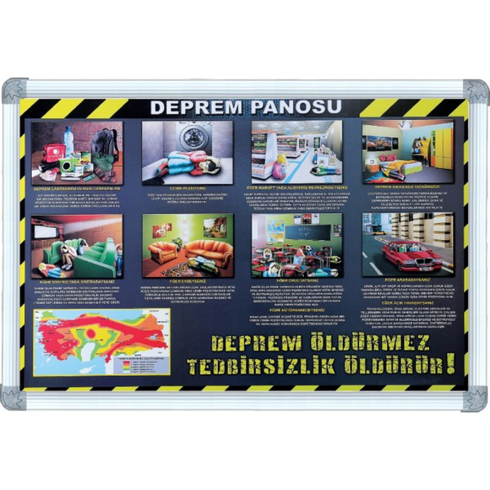 Abc 70X100 Alüminyum Çerçeve Deprem Panosu Oto Boyaları Fiyatı