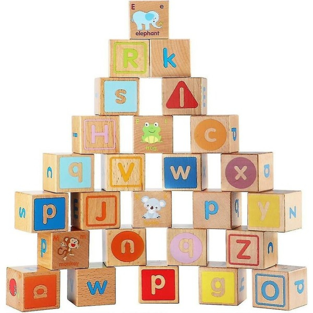 Abc Blokları Ahşap Abc Blokları Inşaat Oyunları Ekstra Büyük 26 Adet Alfabe Mektubu Blok Seti (Yurt Dışından) Legolar ( Yapım Oyuncakları ) Fiyatı