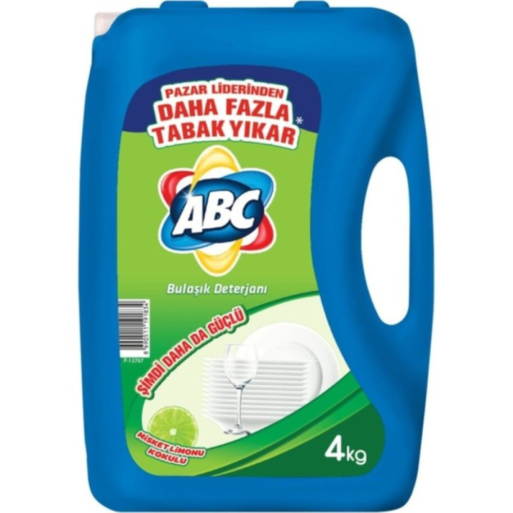 Abc Bulaşık Deterjanı Misket 'limonu 4 kg Bulaşık Yıkama Fiyatı