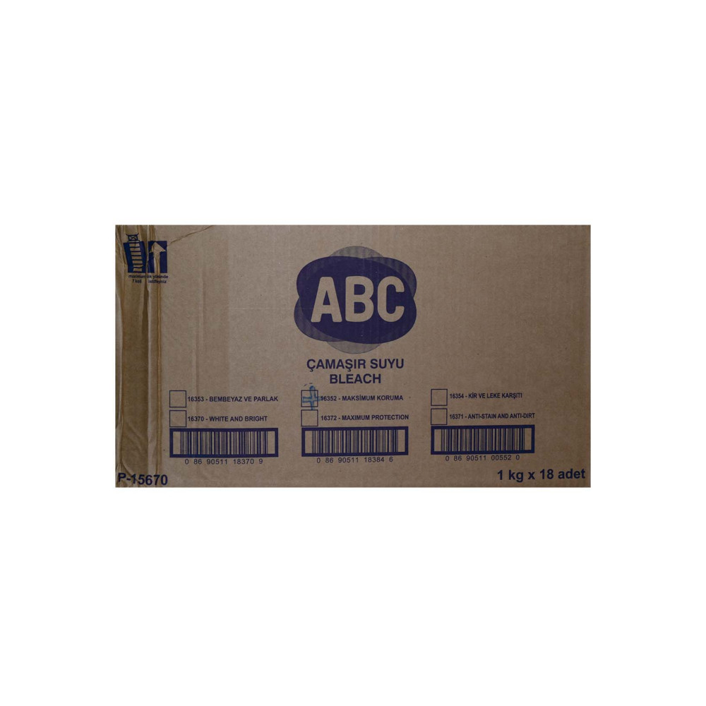 ABC Çamaşır Suyu 1 lt Maksimum Koruma