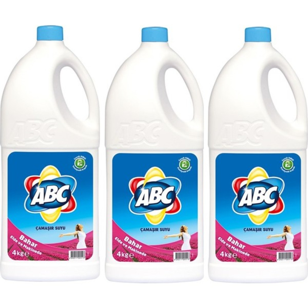 Abc Çamaşır Suyu Kir ve Leke Çıkarıcı Bahar 4 Lt x 3 'lü Oto Boyaları Fiyatı