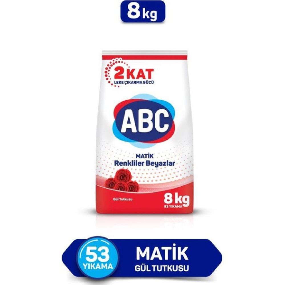Abc Matik Gül Tutkusu Toz Çamaşir Deterjani 8 kg Çamaşır Deterjanı Fiyatı