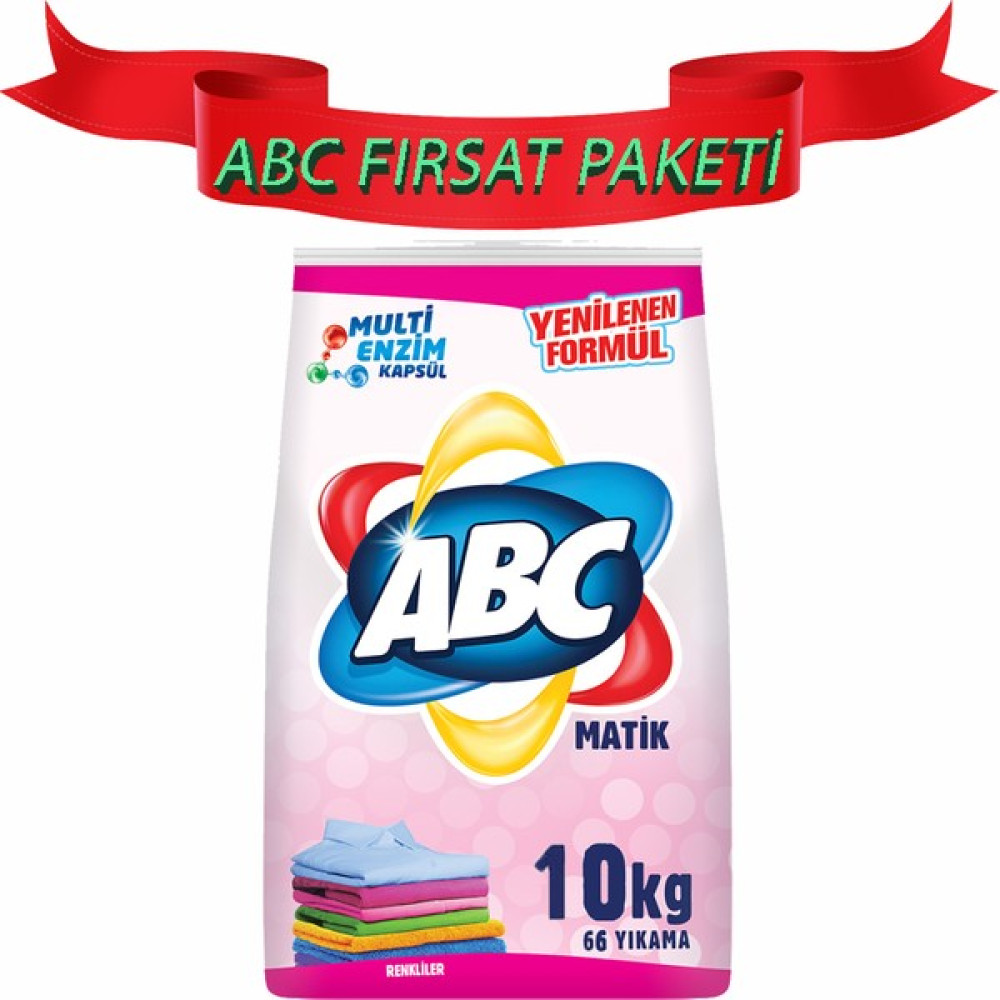 Abc Matik Renkliler Için Özel Toz Deterjan 10 kg Çamaşır Deterjanı Fiyatı