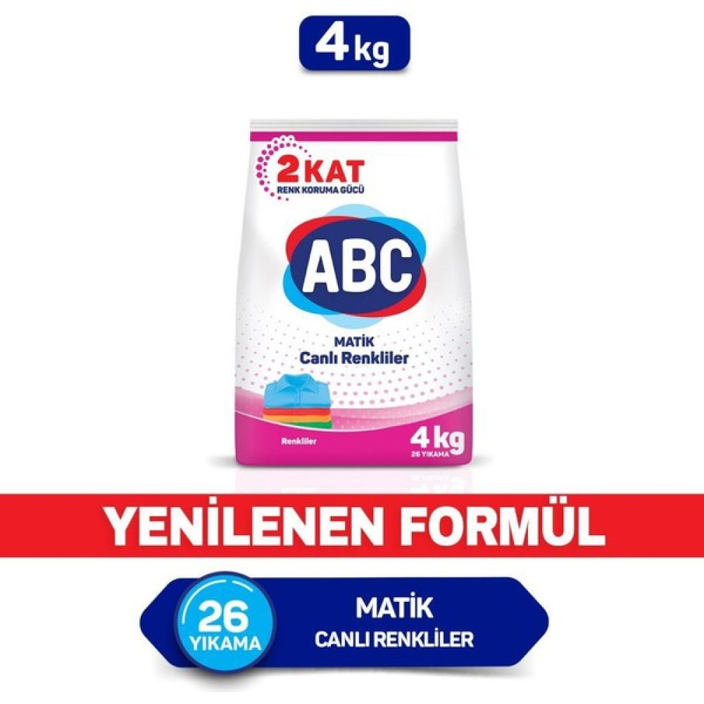 Abc Matik Toz Deterjan Color 4 kg Çamaşır Deterjanı Fiyatı