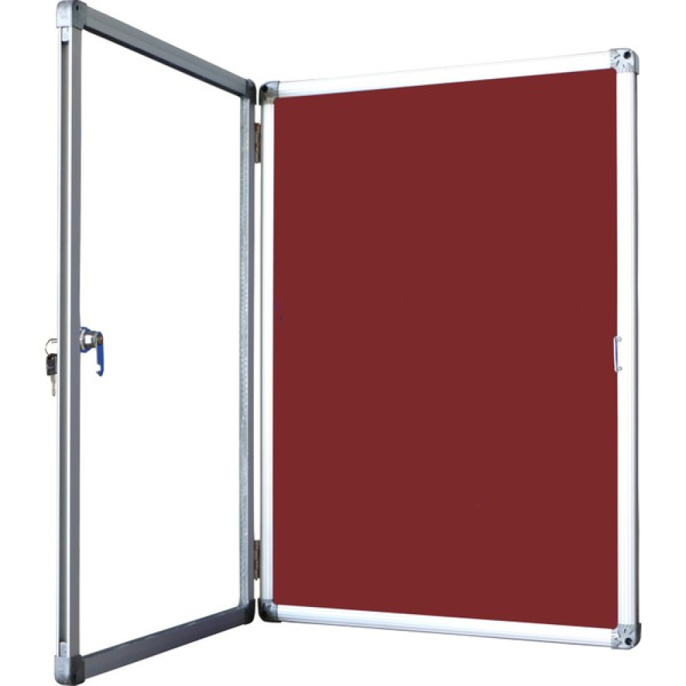 Abc Pano 70X100 Camekanlı Anahtarlı Apartman Ilan Panosu - Duyuru Panosu - Bordo Pano Fiyatı