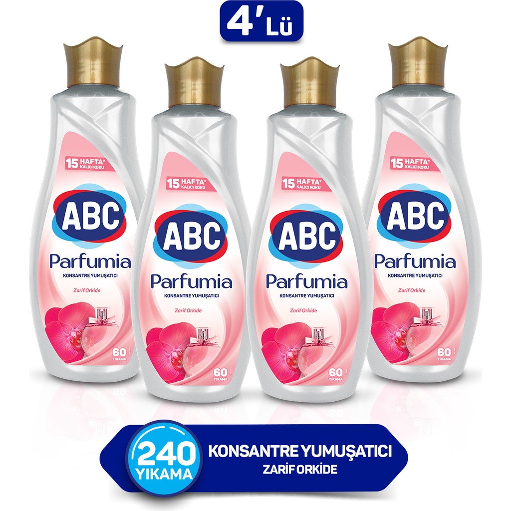 Abc Parfumia Zarif Orkide Konsantre Yumuşatıcı 1440 ml 4'lü Seti - 5,76 lt Parfümler Fiyatı