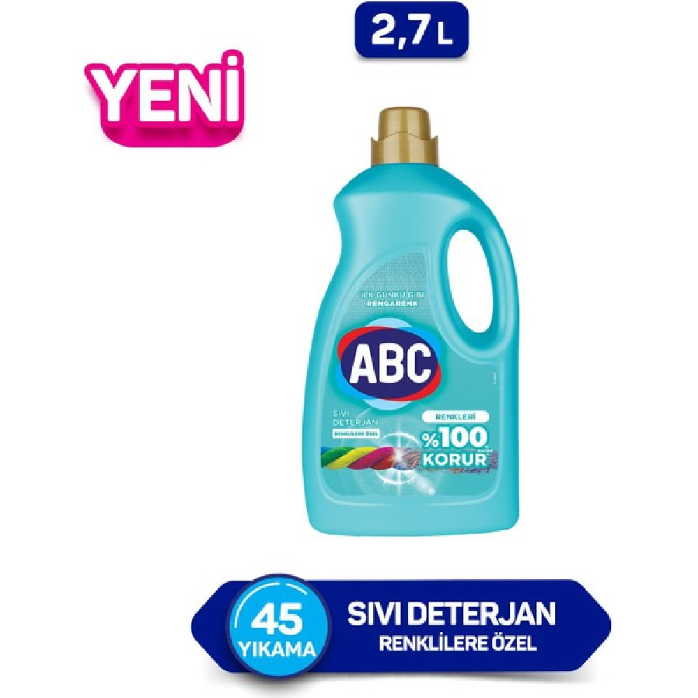 Abc Renklilere Özel Sıvı Deterjan 2,7 Lt Çamaşır Deterjanı Fiyatı