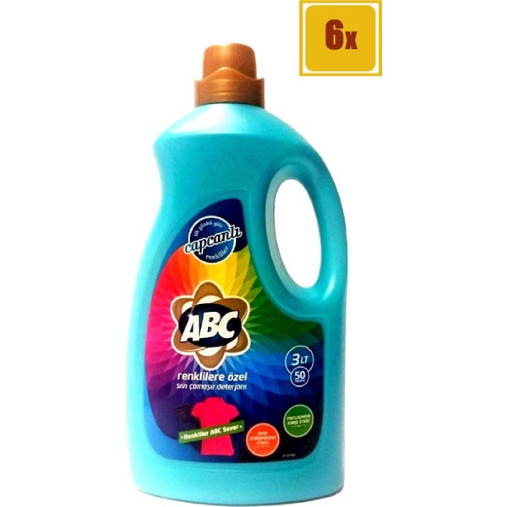 Abc Sıvı Deterjan 3lt*6 Color - 3 lt Çamaşır Deterjanı Fiyatı