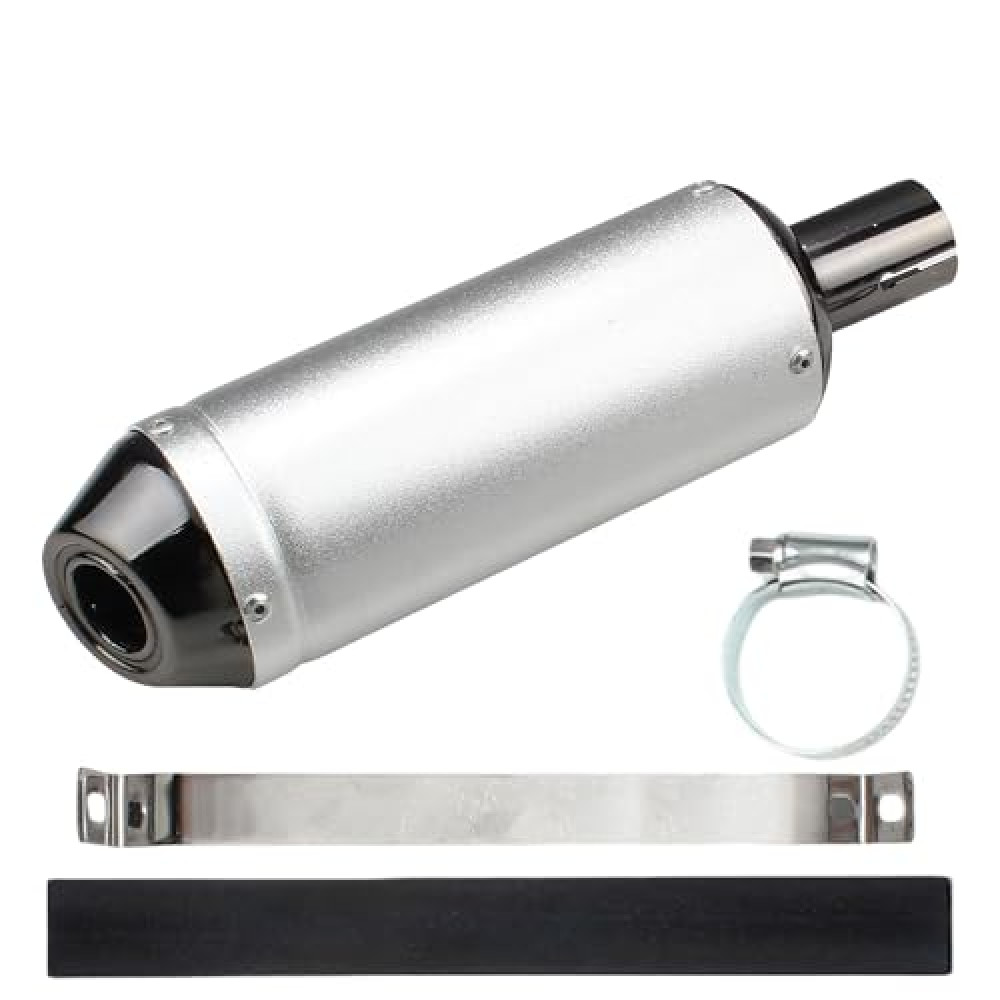 ABCERRSI 1.1" Motorcycle Slip On Muffler,28mm Universal Muffler Exhaust Slip on Exhaust Pipe Clamp Pipe For Dirt Bike Street Bike Scooter ATV Racing
