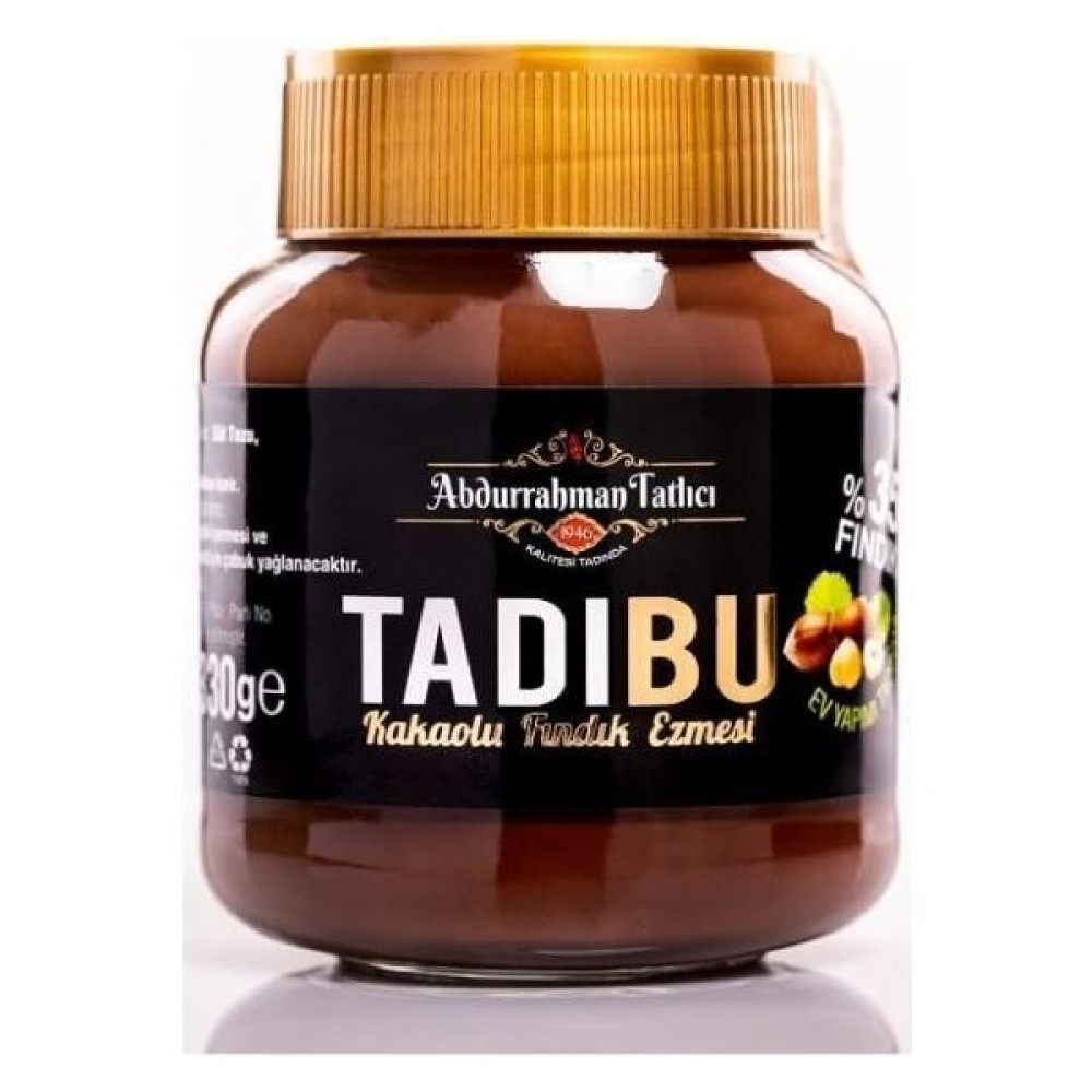 Abdurrahman Tatlıcı Tadıbu Kakaolu Fındık Ezmesi 330GR Brnm [gymberq] Mama Seti Fiyatı