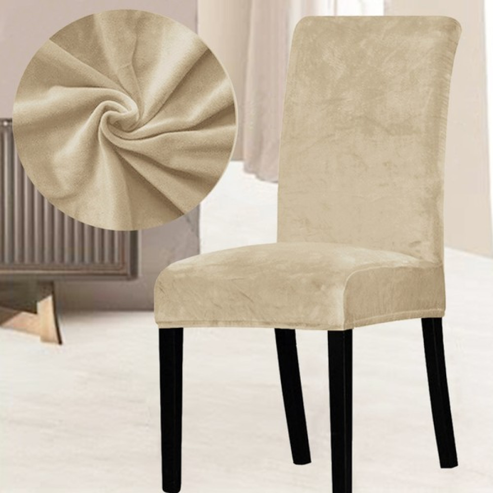 Abeltrade Mat ve Kalın Soft Kadife Kumaş Sandalye Kılıfı Bej Renk - 130 x 170 cm - Açık Bej Koltuk & Kanepe Örtüsü Fiyatı